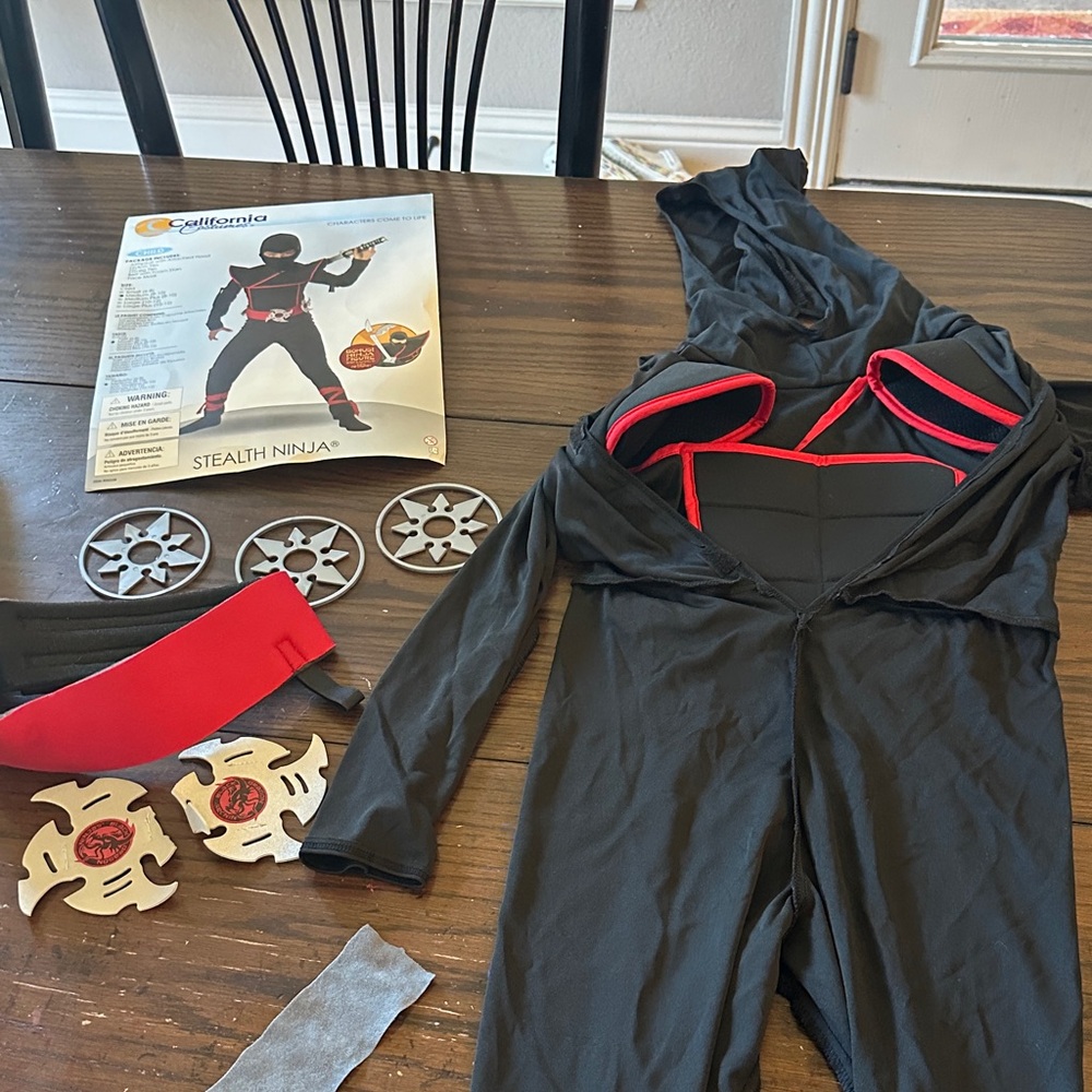 California Costumes Ninja Warrior Kids Costume - Black and Red